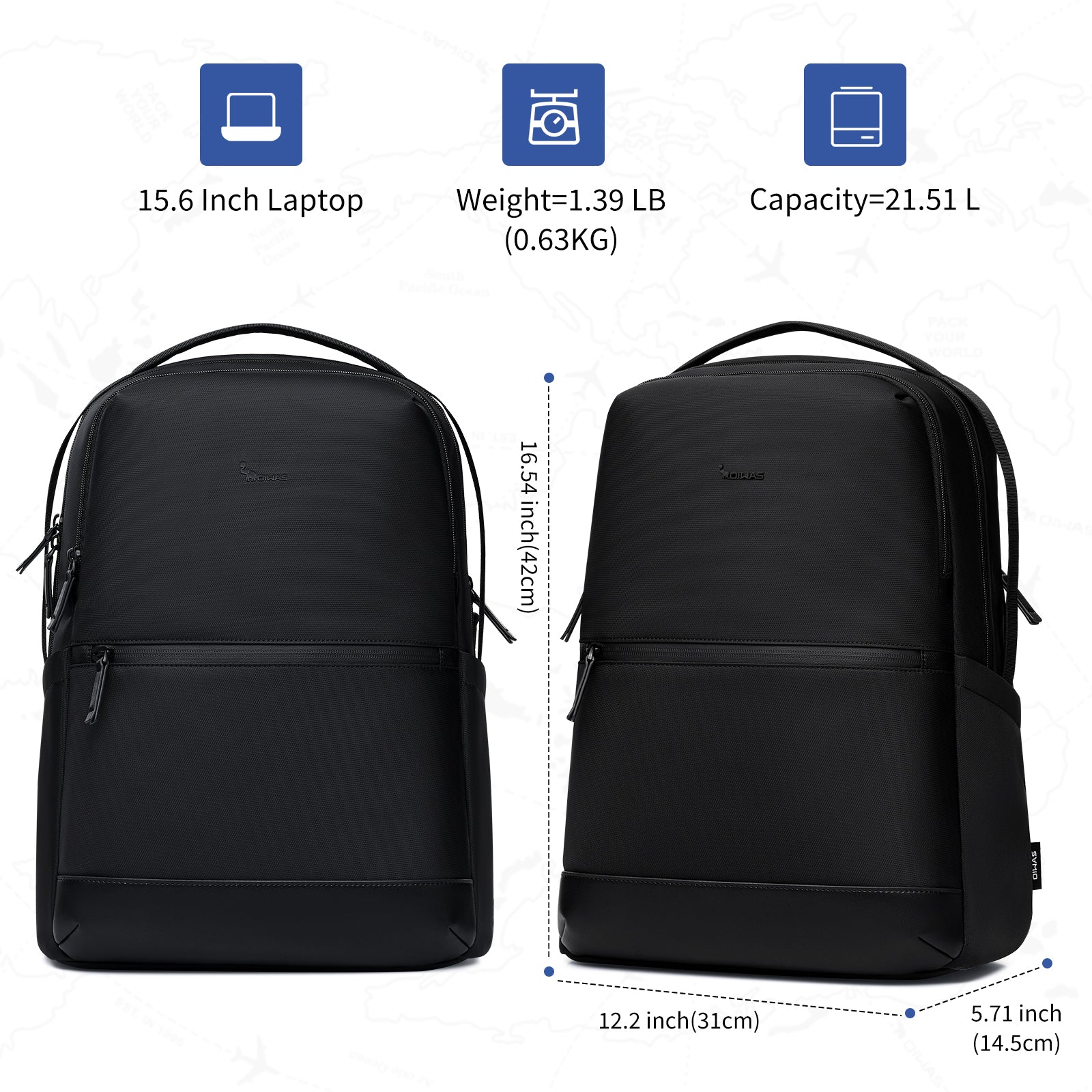 OIWAS-Durable-Laptop-Backpack-Black-Size