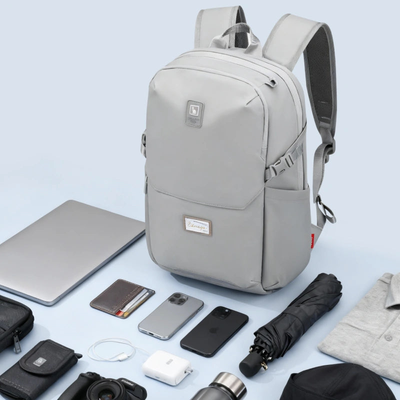 OIWAS-ESCAPE-Collection-15.6"-Laptop-Backpack-Grey-Capacity