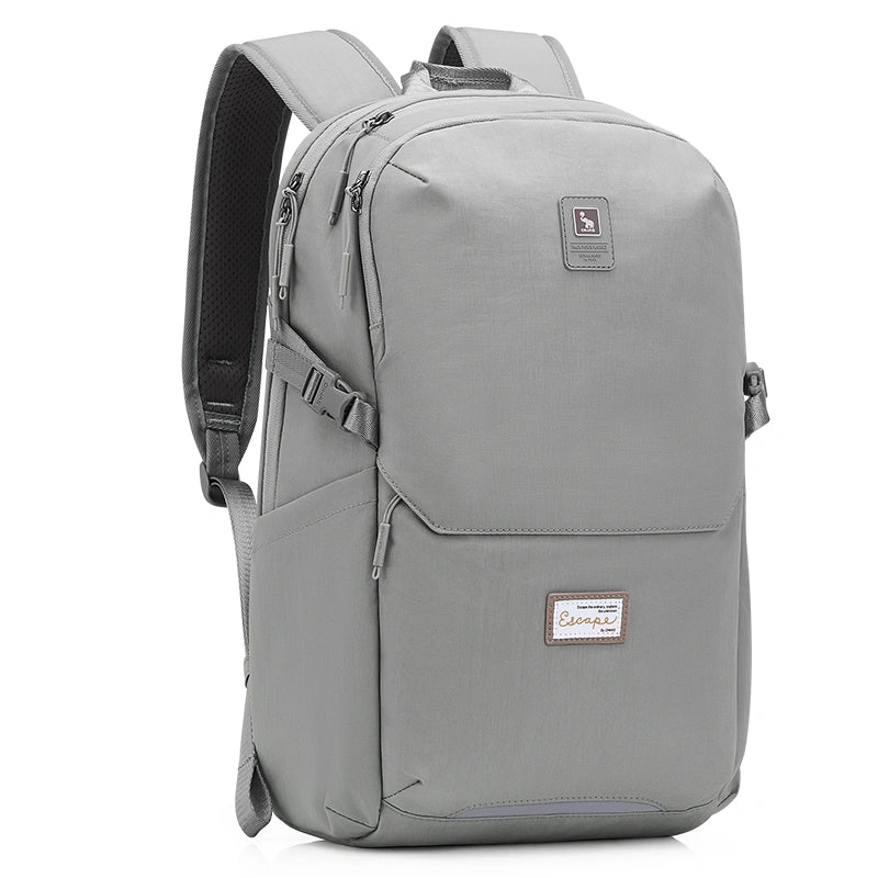 OIWAS-ESCAPE-Collection-15.6"-Laptop-Backpack-Grey