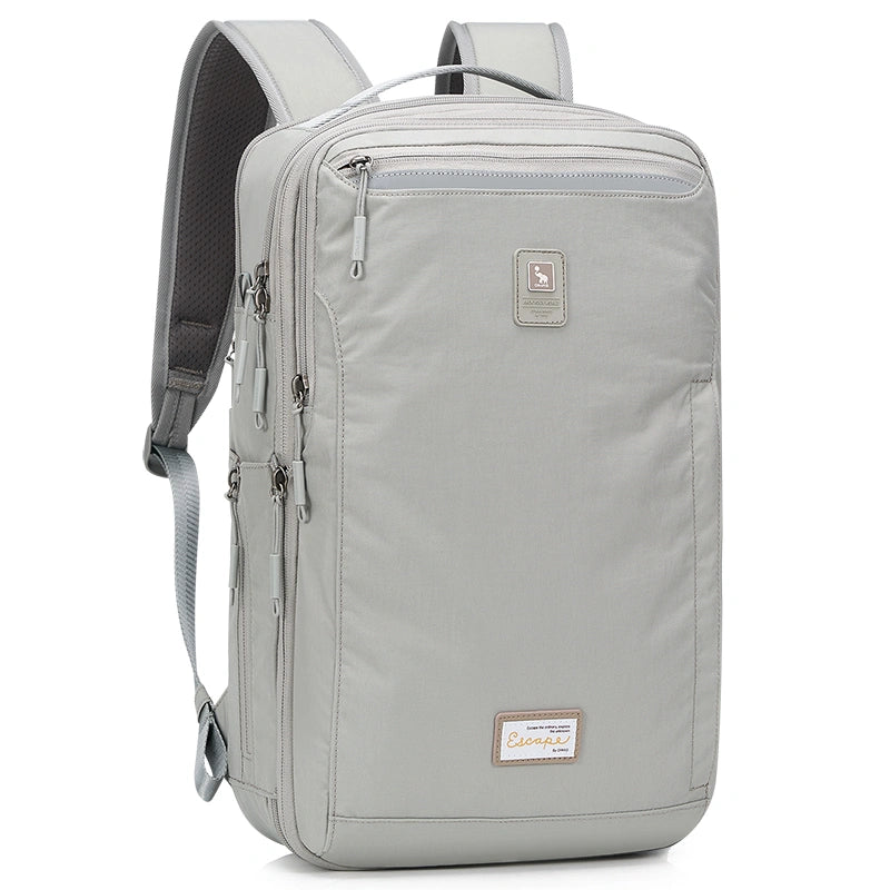 OIWAS-ESCAPE-Collection-Expandable-Laptop-Backpack-Grey-Right