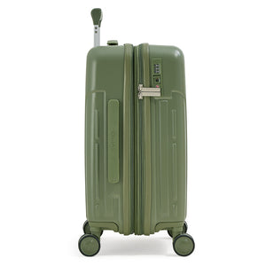 Vibrant green finish with double anti-scratch protection—designed to stay pristine trip after trip - OIWAS Expandable Carry-On