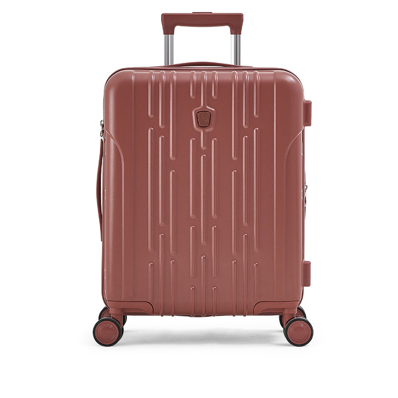 OIWAS carry-on luggage with expandable feature, showcasing a sleek design suitable for both business and leisure travel
