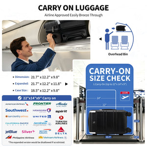 OIWAS carry-on luggage size check detail