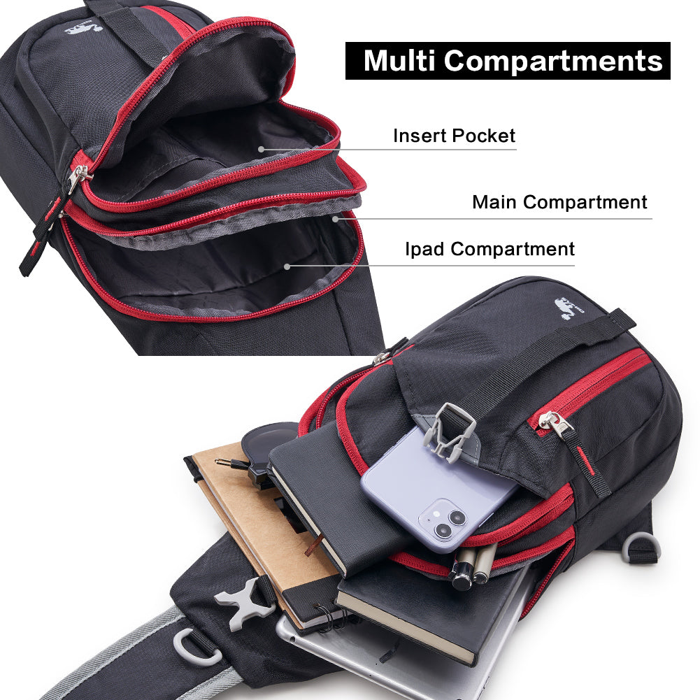 OIWAS-Fashion-Sling-Bag-Black-Large-Capacity