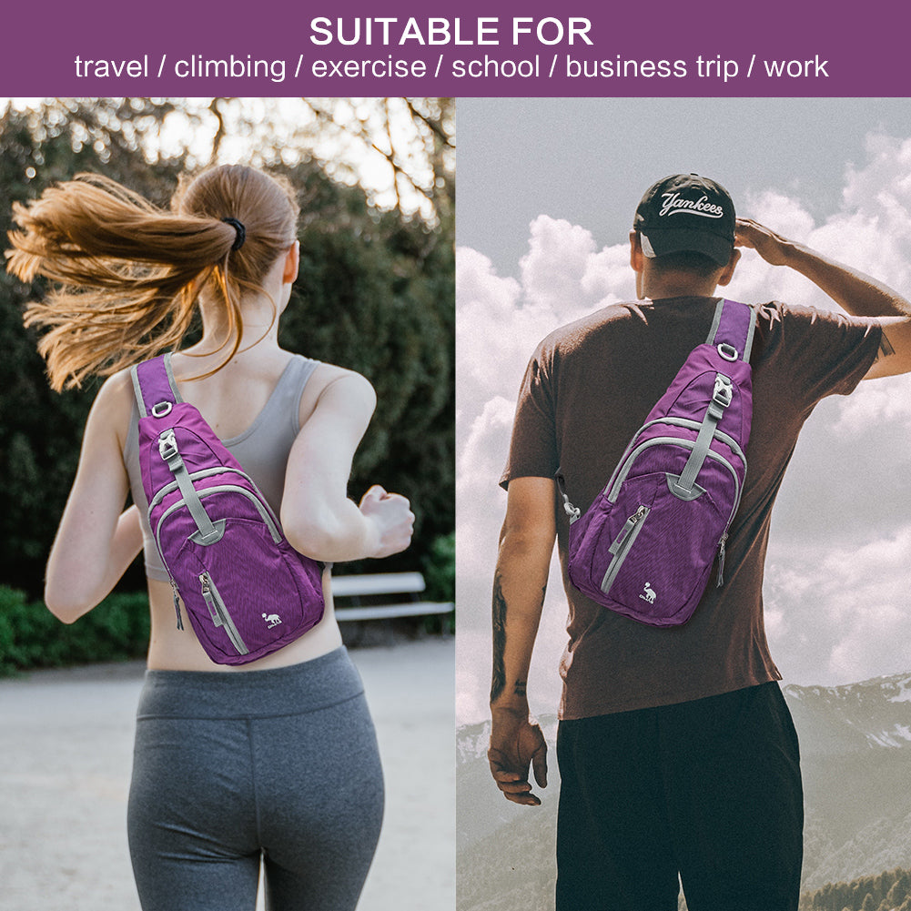 OIWAS-Fashion-Sling-Bag-Purple-Lifestyle
