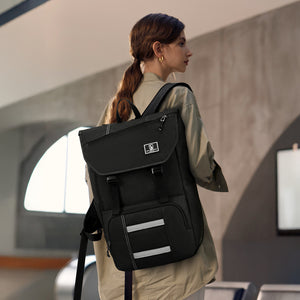 OIWAS-Flap-Laptop-Backpack-Black-Scene