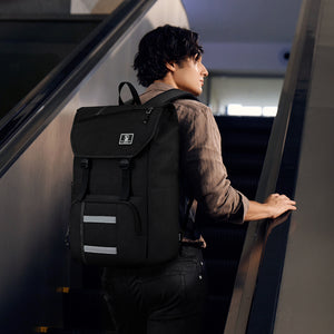 OIWAS-Flap-Laptop-Backpack-Black-Scene