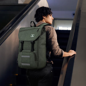 OIWAS-Flap-Laptop-Backpack-Green-Scene