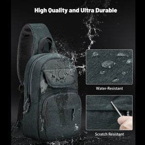 OIWAS-GreyGreen-Sling-Bag-Water-Resistant