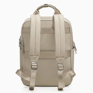 OIWAS Women's Laptop Backpack Apricot Back View – Padded Back Panel