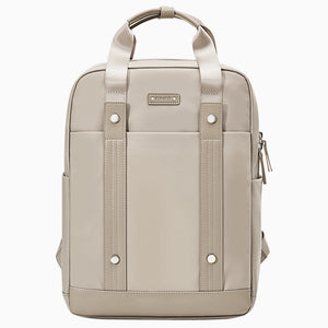 OIWAS Simple Laptop Backpack for Women in Apricot – Lightweight Travel Bag