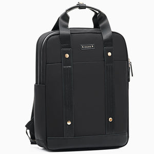 OIWAS Women's Laptop Backpack Black Side View – Lightweight Commuter Bag