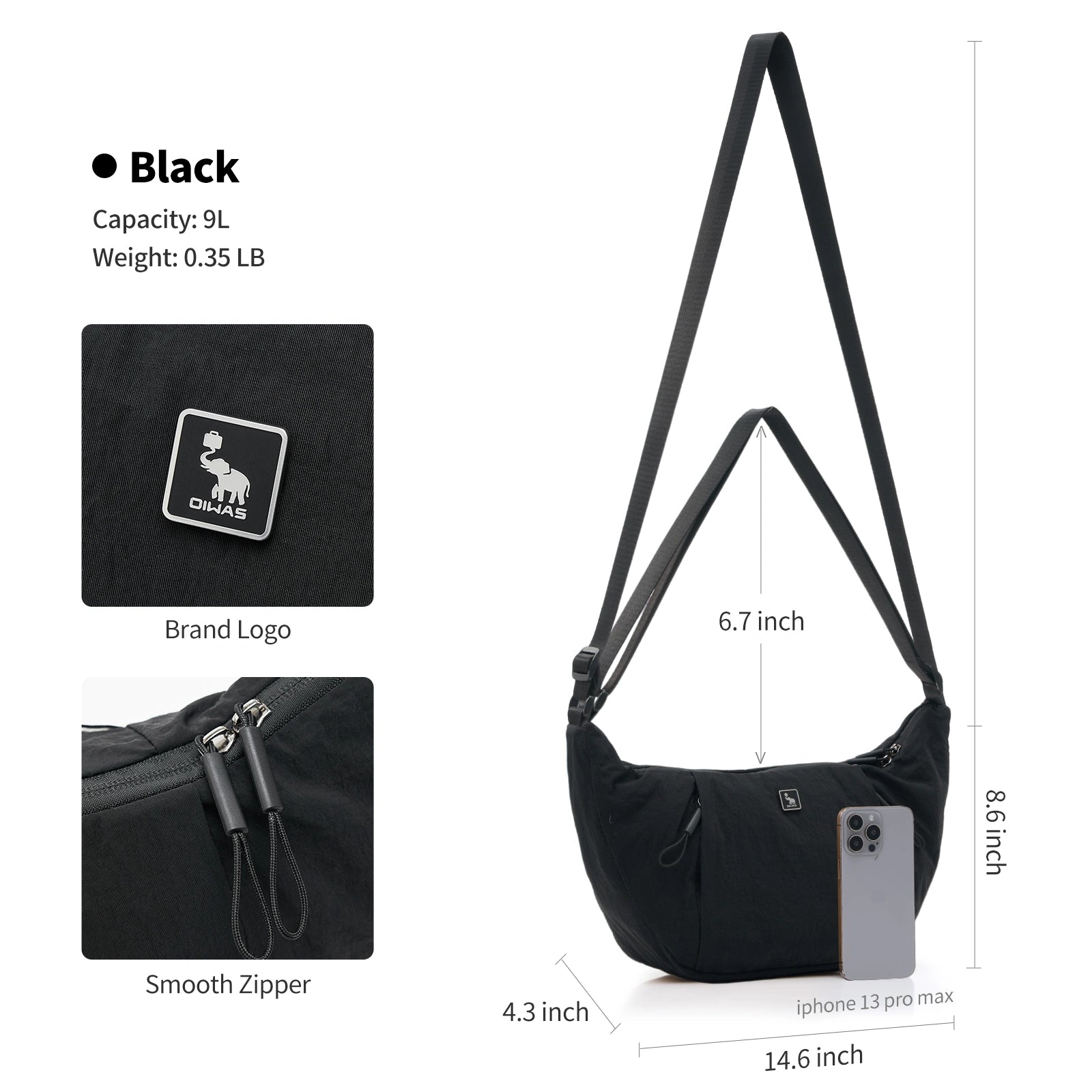 OIWAS-Lightweight-Crossbody-Black-Size