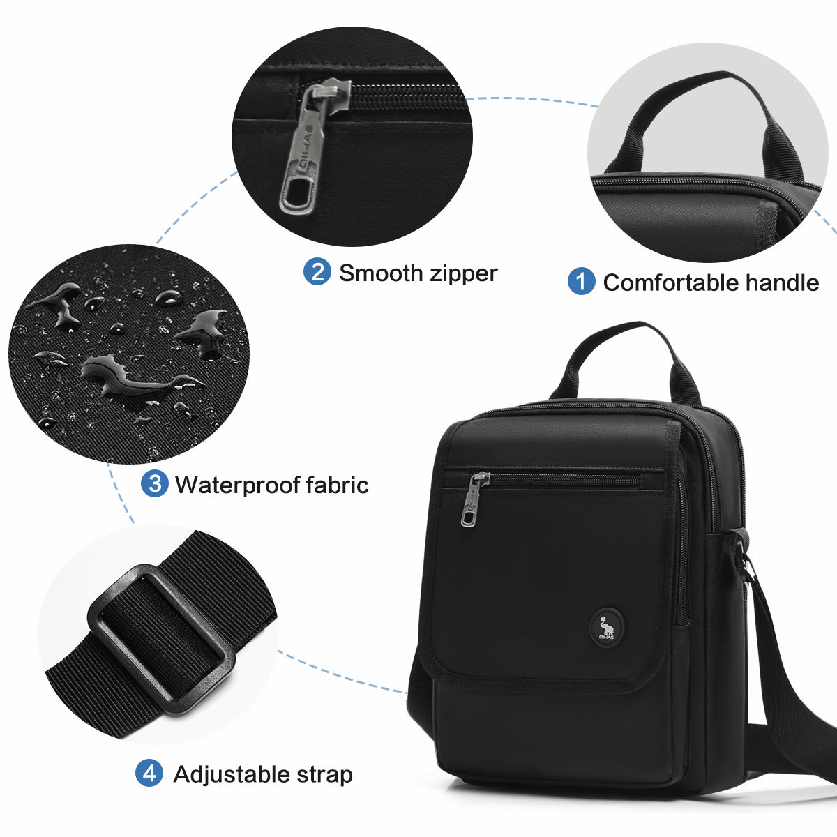 OIWAS-Mens-Crossbody-Black-Detail