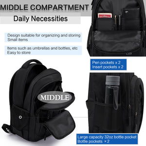 OIWAS-Multi-Purpose-Laptop-Backpack-Black-Middle-Compartment