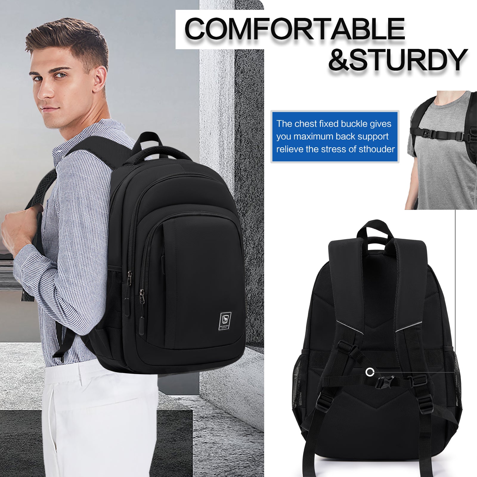 OIWAS-Multi-Purpose-Laptop-Backpack-Black-Multi-Use