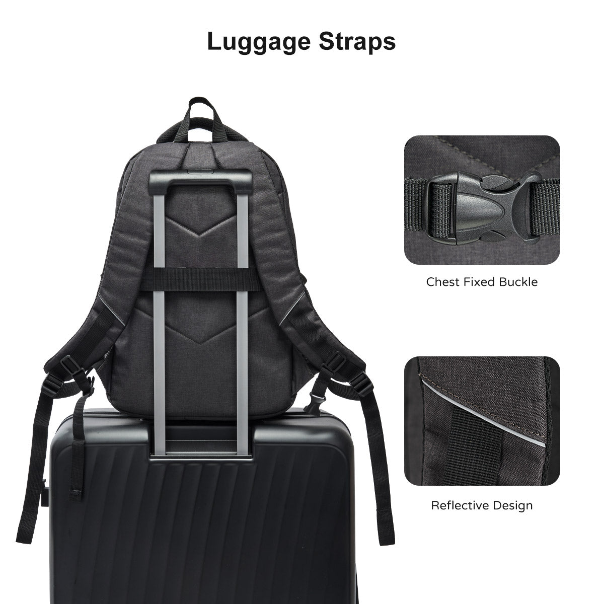 OIWAS-Multi-Purpose-Laptop-Backpack-Grey-Luggage-Straps