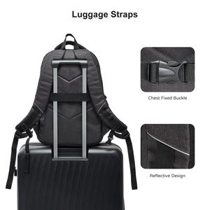 OIWAS-Multi-Purpose-Laptop-Backpack-Grey-Luggage-Straps
