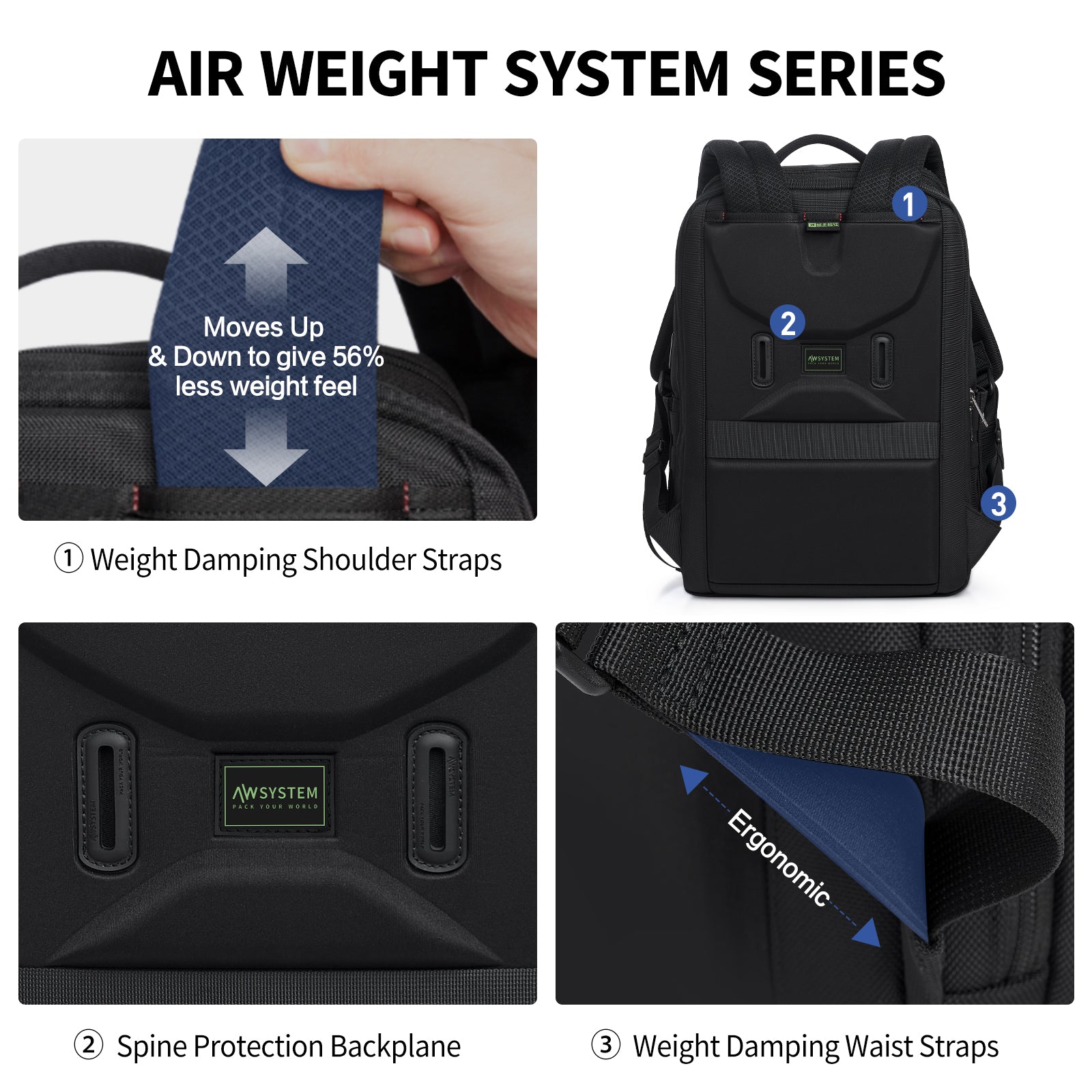 OIWAS-ONGO-Laptop-Backpack-with-USB-Charge-AirWeight