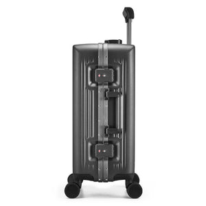 OIWAS-PIONEER-Aluminum-Frame-CarryOn-Grey-Side