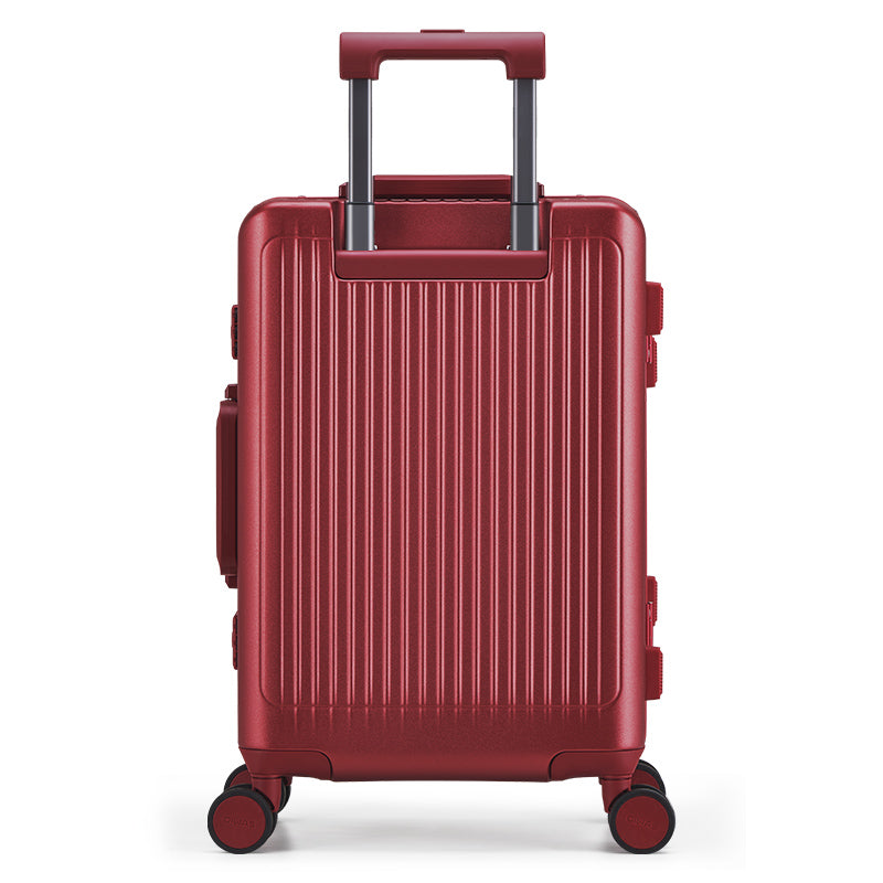 OIWAS-PIONEER-Aluminum-Frame-CarryOn-Red-Back