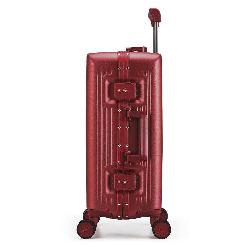OIWAS-PIONEER-Aluminum-Frame-CarryOn-Red-Side
