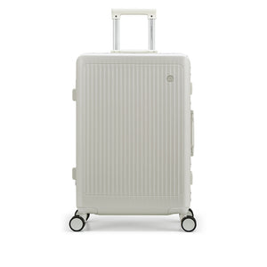 OIWAS-PIONEER-Aluminum-Frame-CarryOn-White-Front