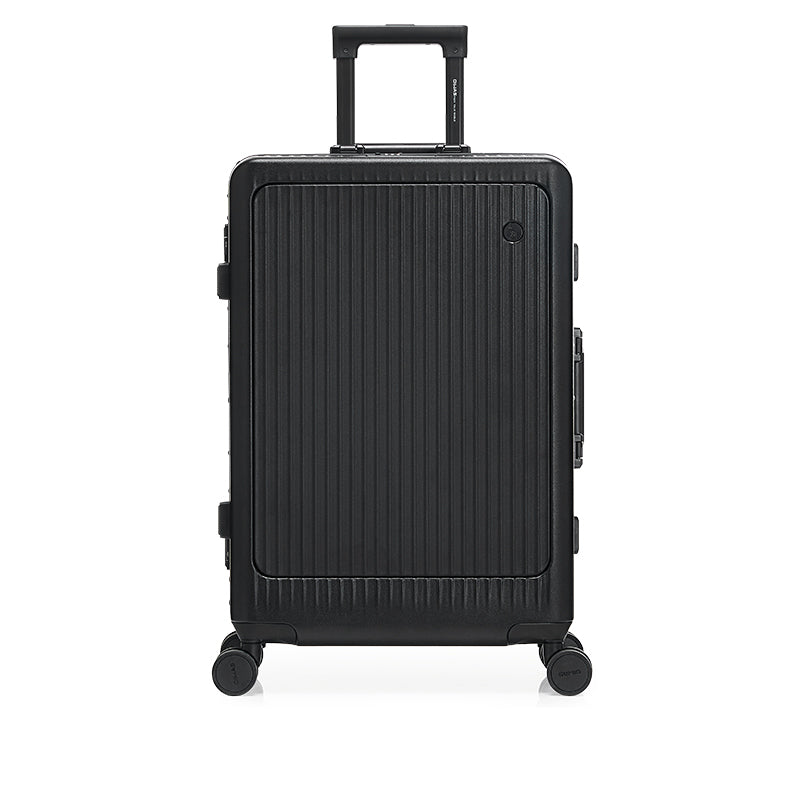 OIWAS-PIONEER-Front-Opening-CarryOn-Black-Front