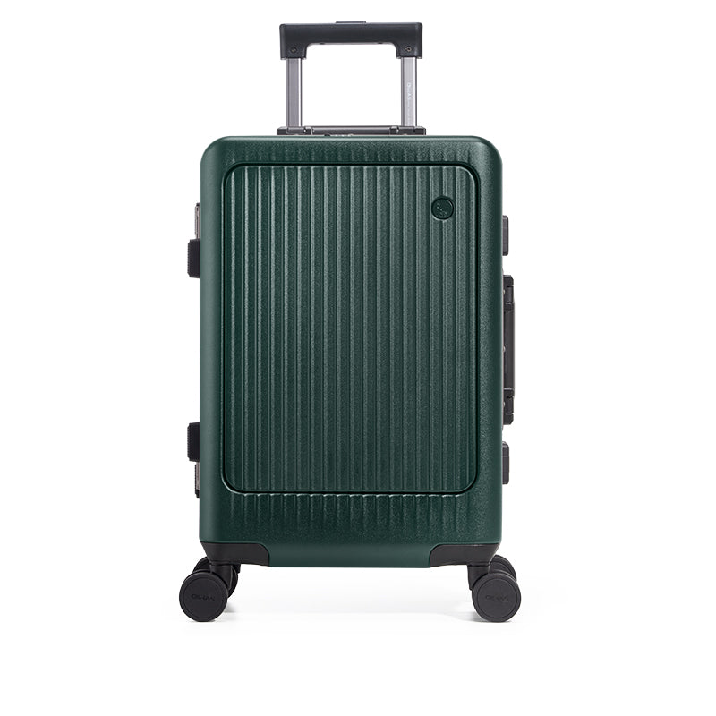 OIWAS-PIONEER-Front-Opening-CarryOn-Green-Front