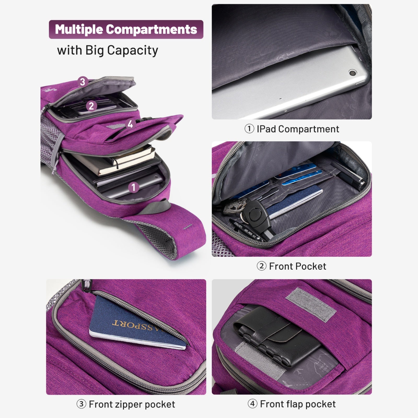 OIWAS-Purple-Sling-Bag-Capacity
