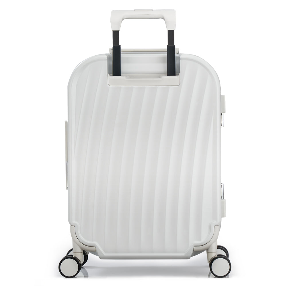 OIWAS-SMOOTH-Aluminum-Frame-CarryOn-White-Back