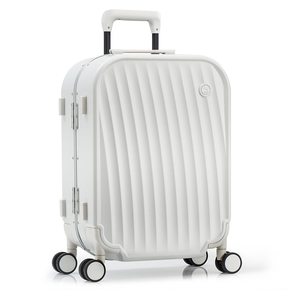 OIWAS-SMOOTH-Aluminum-Frame-CarryOn-White-Right