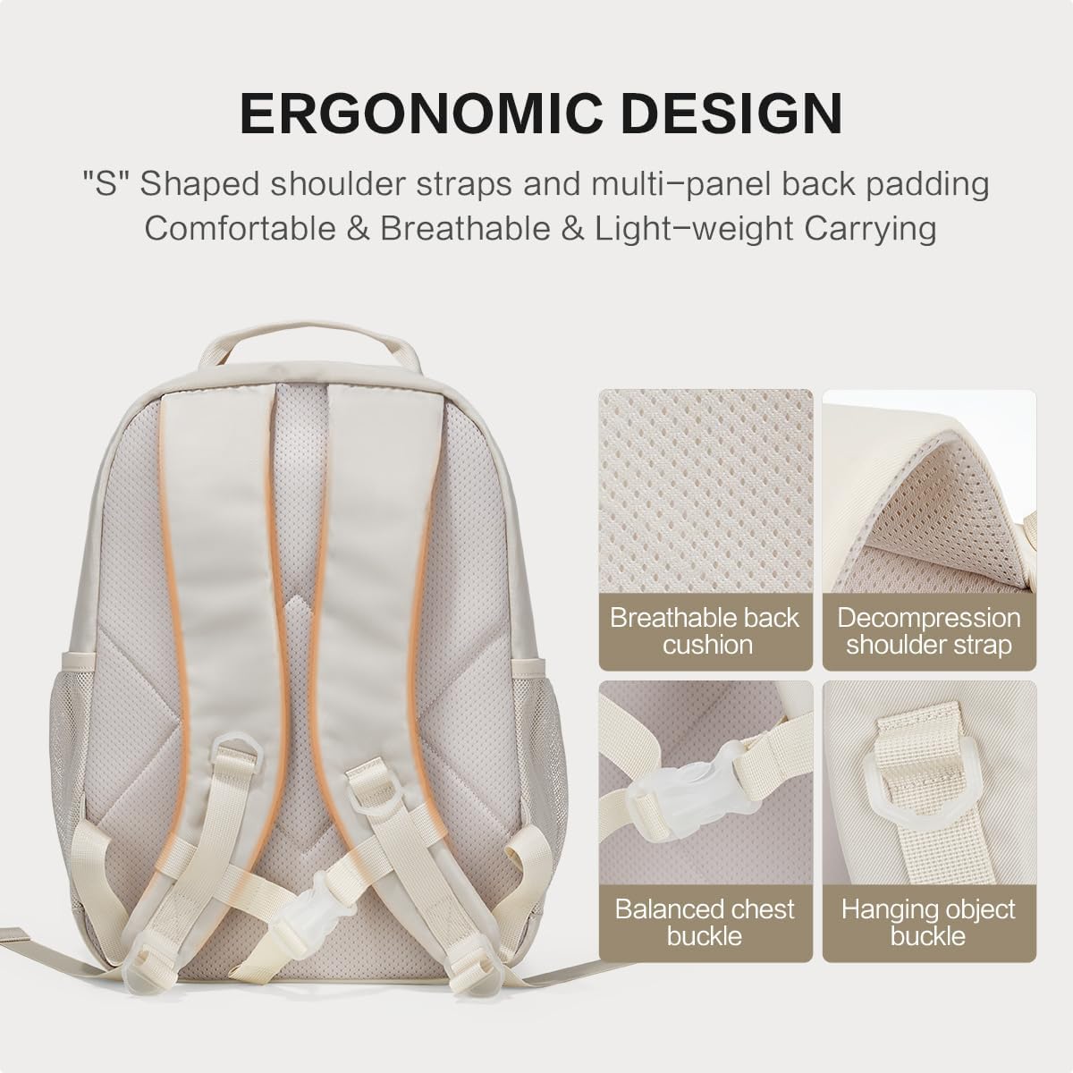 OIWAS-School-Bag-White-Ergonomic-Design