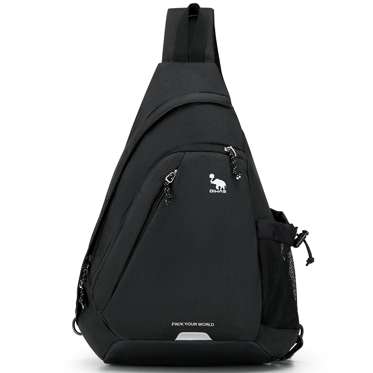 OIWAS-Single-Strap-Backpack-Sling-Bag-Black