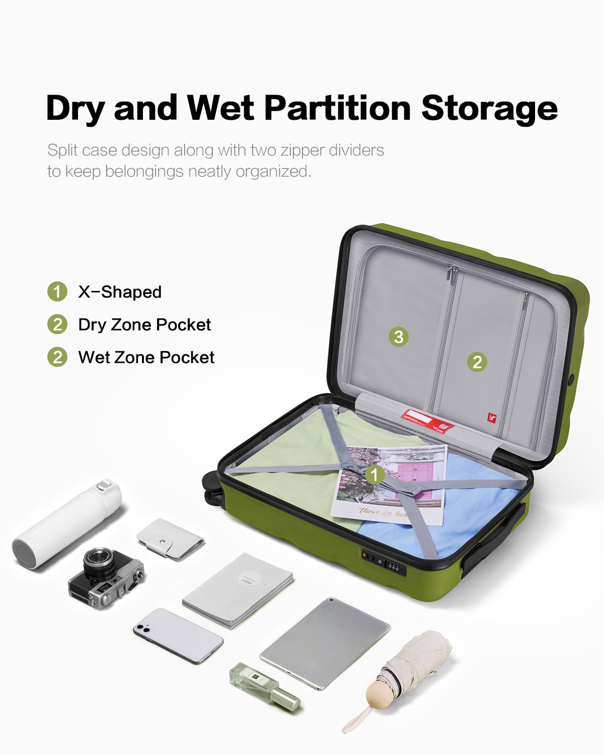 OIWAS Smart Flower Carry On – Huawei HarmonyOS Luggage with RGB