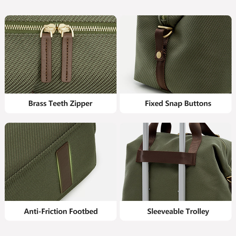 OIWAS-Travel-Bag-Green-Details
