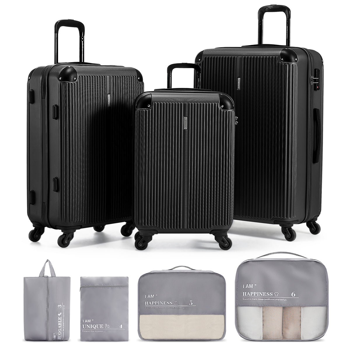 OIWAS-Travel-Luggage-Black