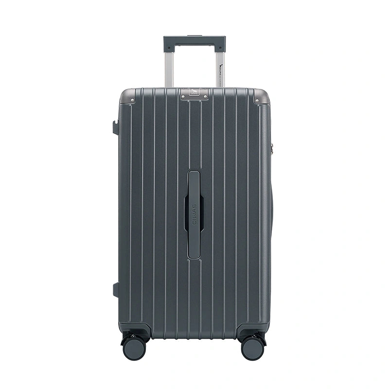 OIWAS Trunk Suitcase grey color hardshell polycarbonate luggage