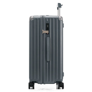 OIWAS Trunk Suitcase side profile view hardshell luggage with TSA lock