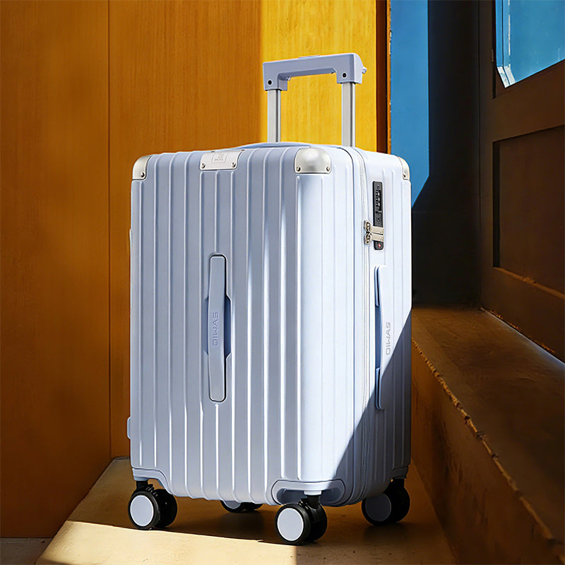 OIWAS Suitcase built with impact-resistant PC, TSA security, silent wheels, and a rock-solid handle—engineered to last.