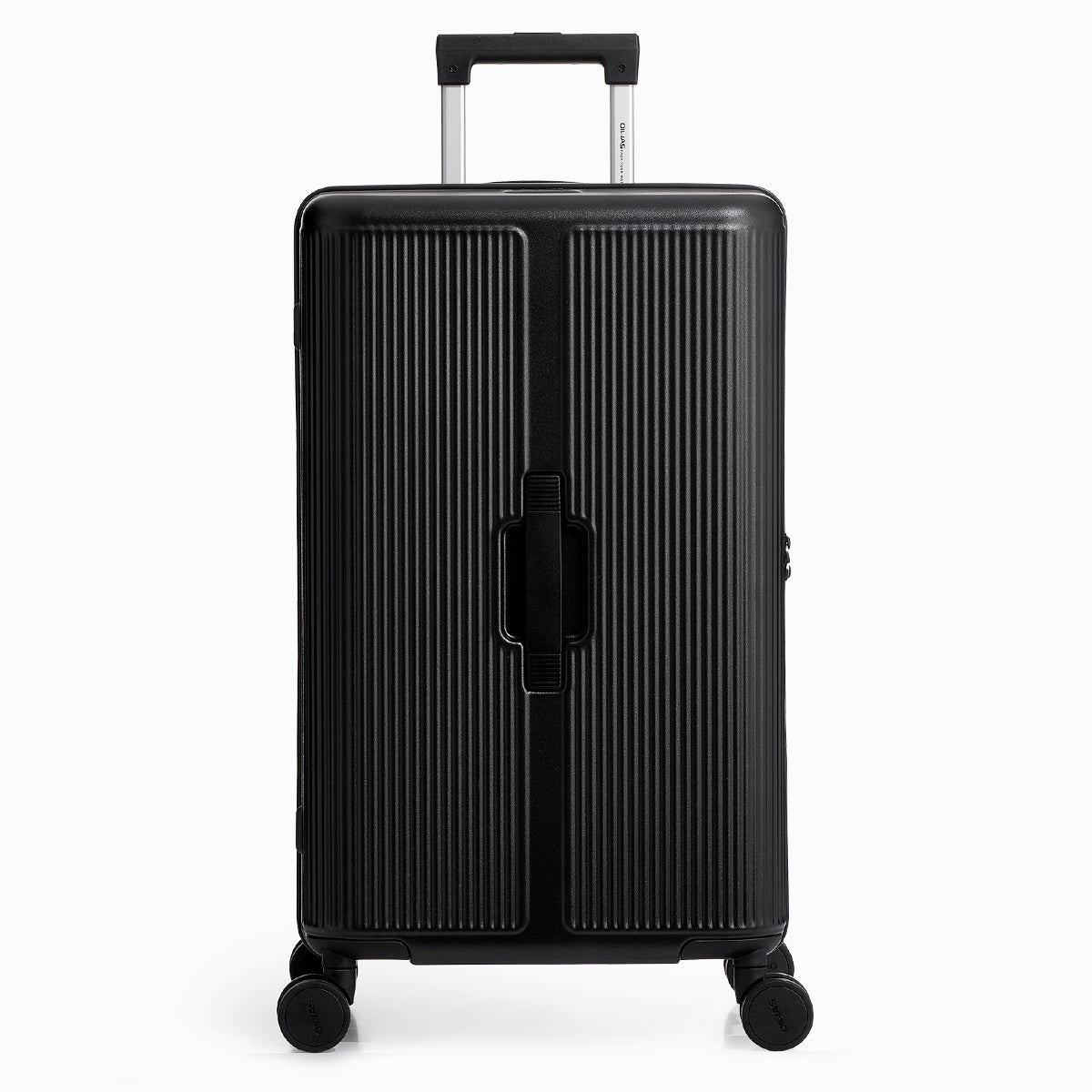 OIWAS-Trunk-Travel-Luggage-Black-Front