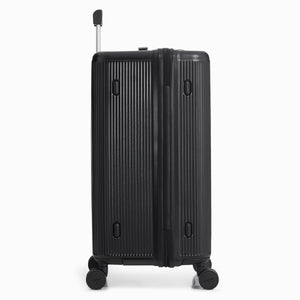 OIWAS-Trunk-Travel-Luggage-Black-Side