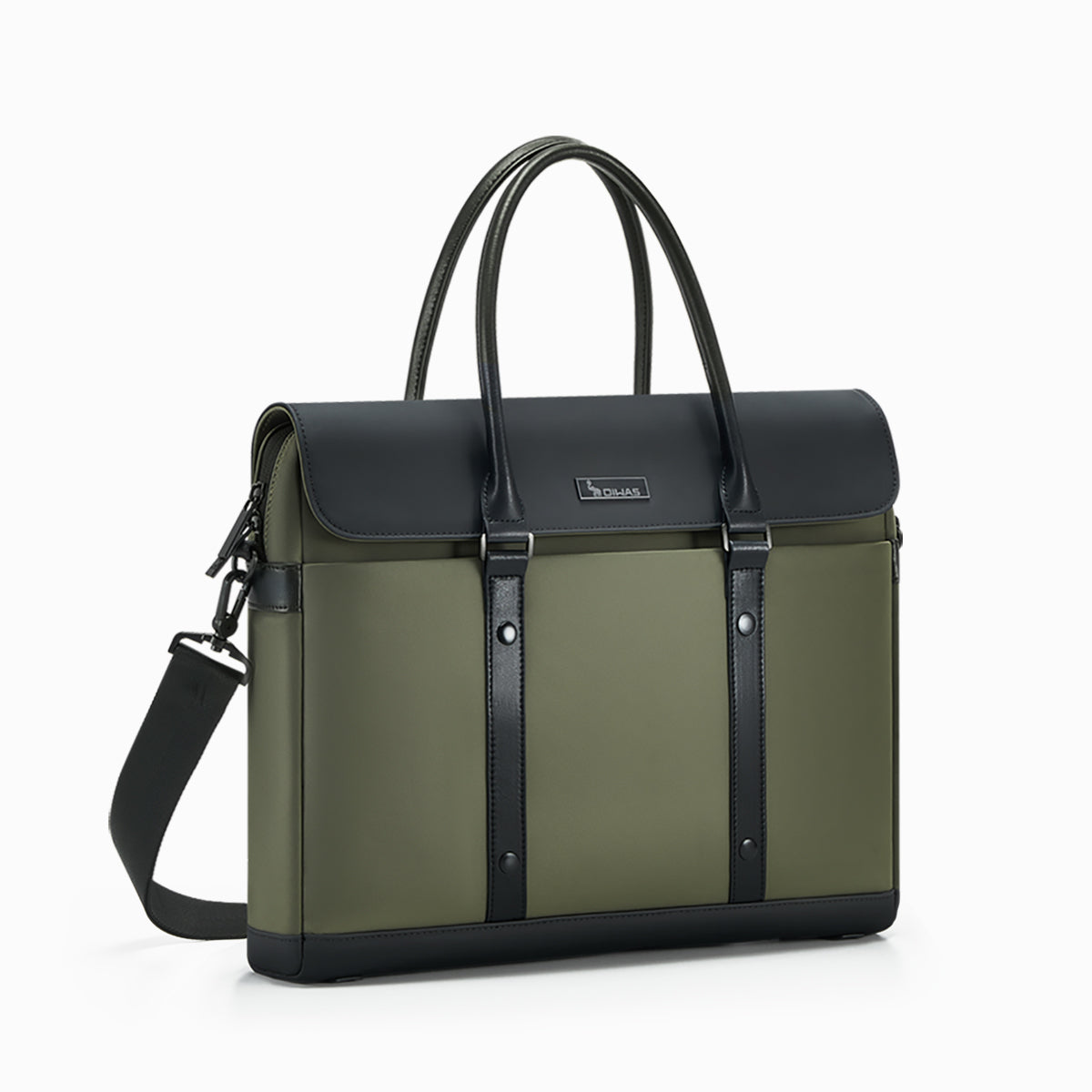 OIWAS-Vanguard-Briefcase-Green-Left