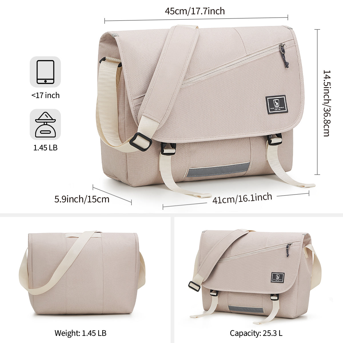 Women's messenger bag multi-color optional large-capacity fashion waterproof leisure bag OIWAS丨Pack Your World丨Bags, Backpack & Luggage