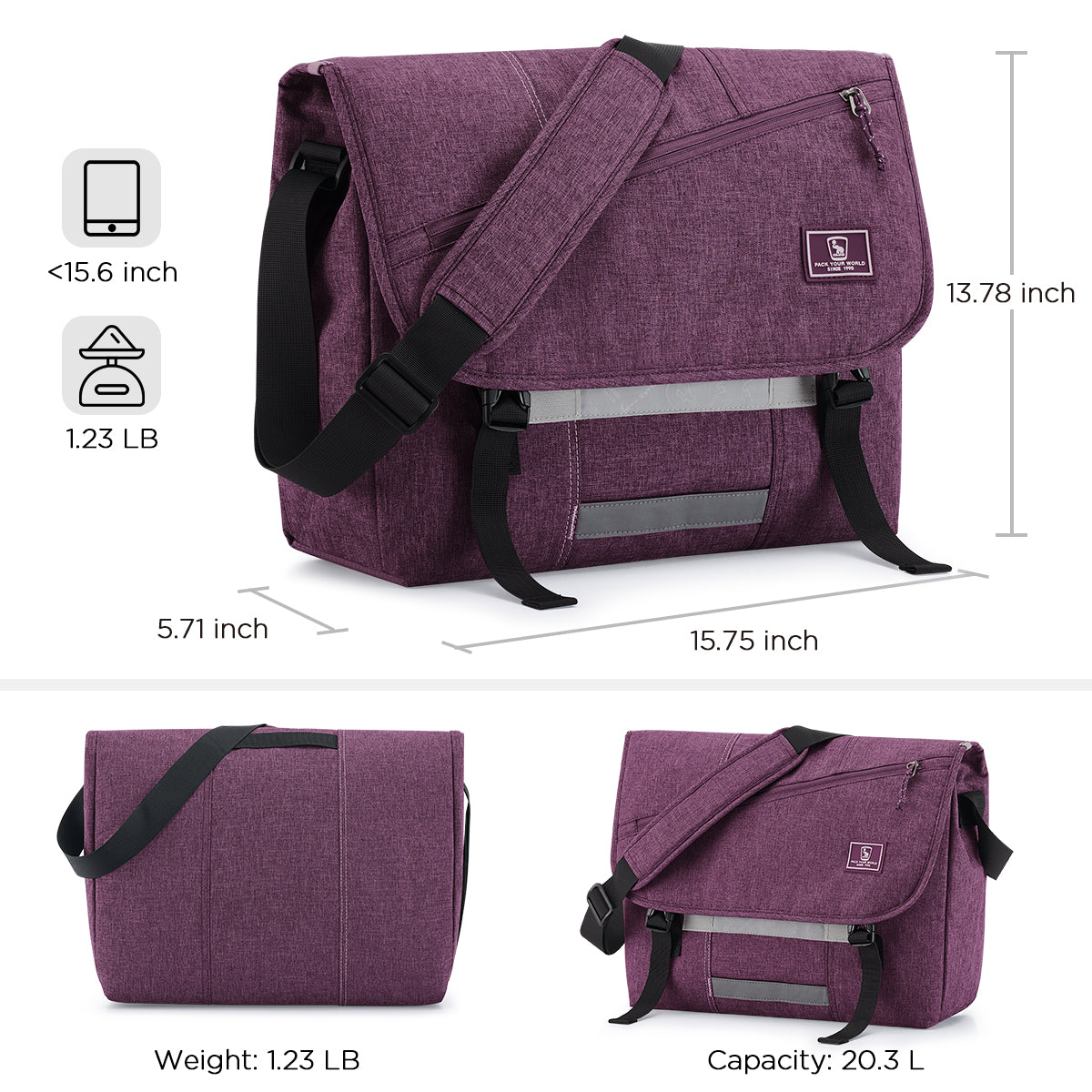 Women's messenger bag multi-color optional large-capacity fashion waterproof leisure bag OIWAS丨Pack Your World丨Bags, Backpack & Luggage
