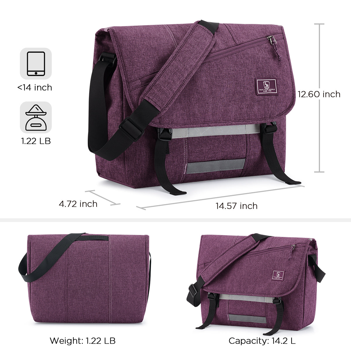 Women's messenger bag multi-color optional large-capacity fashion waterproof leisure bag OIWAS丨Pack Your World丨Bags, Backpack & Luggage