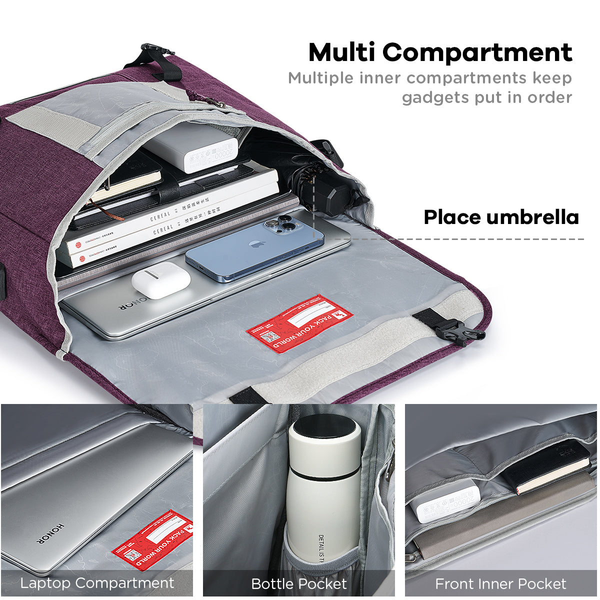 Women's messenger bag multi-color optional large-capacity fashion waterproof leisure bag OIWAS丨Pack Your World丨Bags, Backpack & Luggage