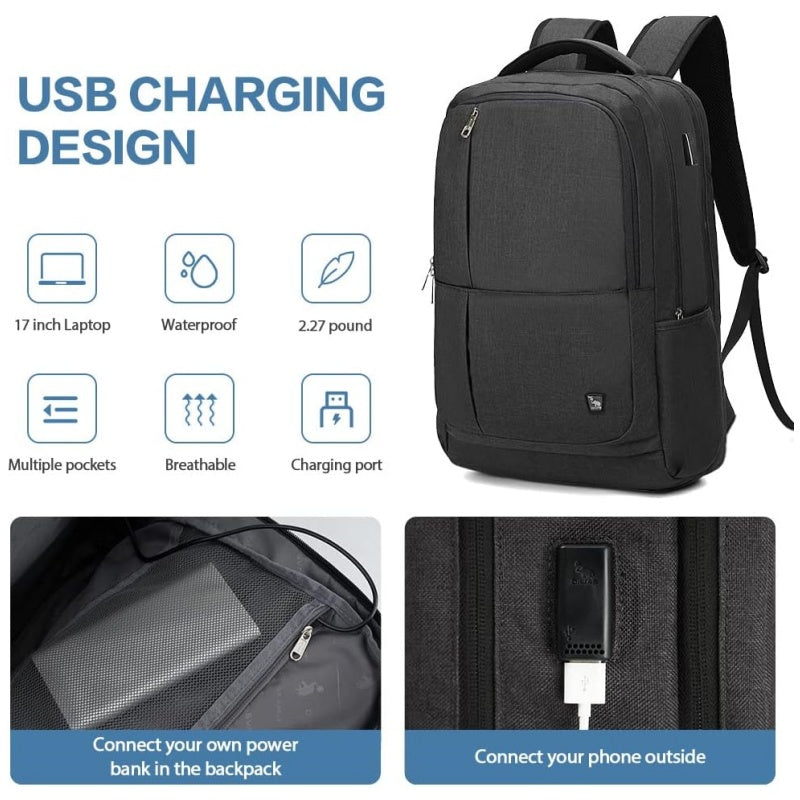 OIWAS Laptop Backpack - USB Charging Port Detail